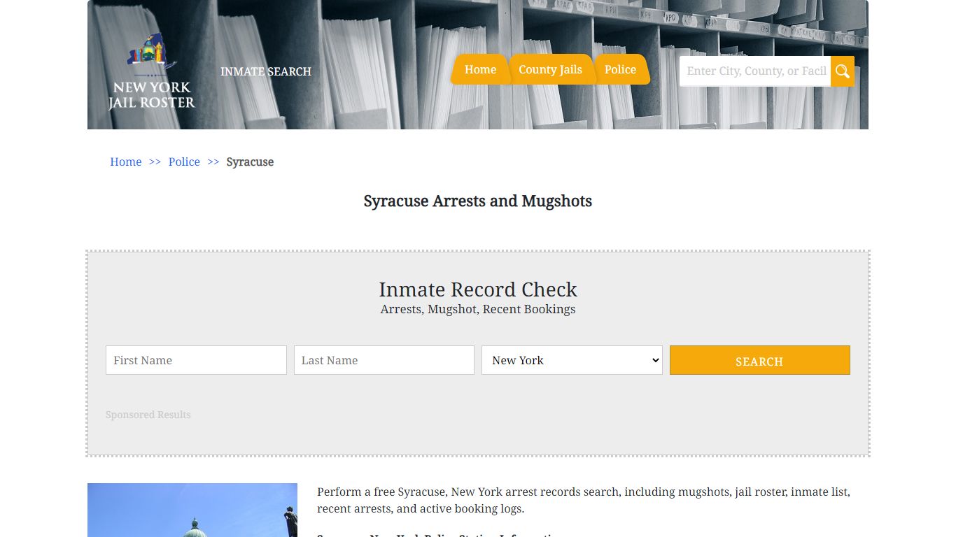 Syracuse Arrests and Mugshots | Jail Roster Search